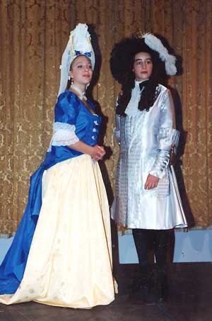 Racine at the Girls’ School:  Justine Levy as Madame de Caylus and Madeleine North as Racine